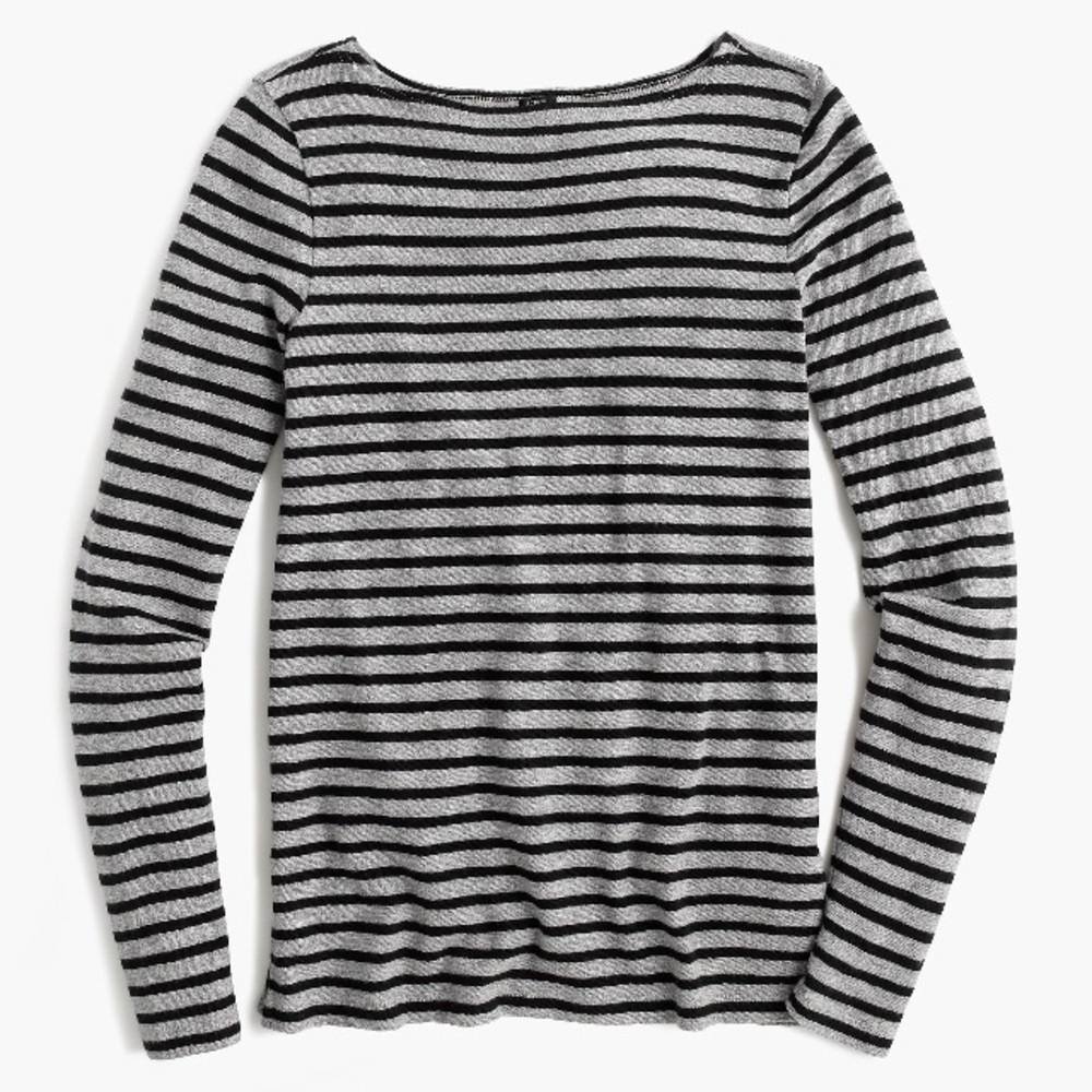 J CREW STRIPED BOATNECK TUNIC